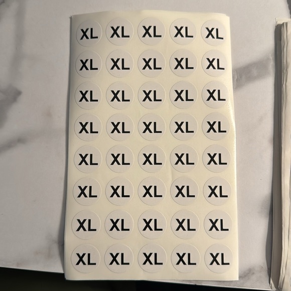 Size Stickers for Clothing - Picture 7 of 7